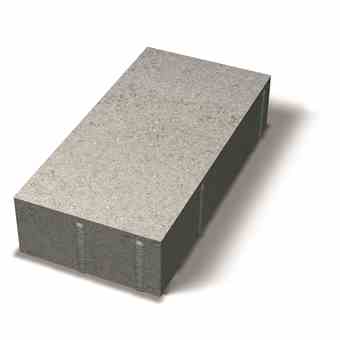 Benders grindinio plytelė stačiais kraštais 350x175x80 (Spalva - pilka)